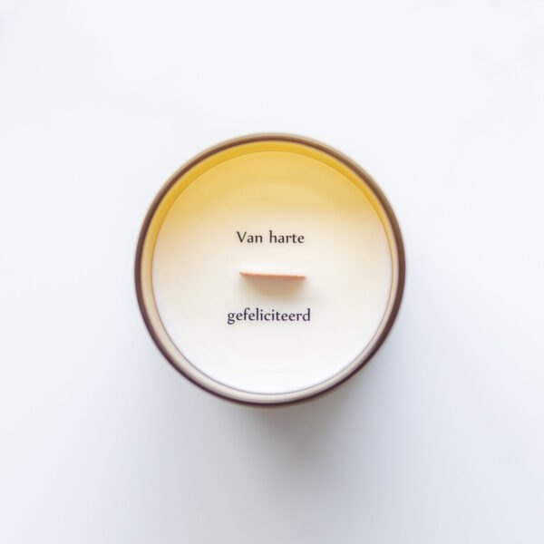Candle Secret - 'Van harte gefeliciteerd'